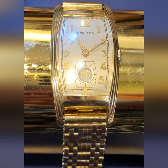 Antique Men's 14k FL Hamilton Watch - Picture 3 of 8